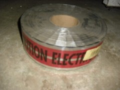 3″ x 1000′ Empire Level 31-107 Magnatec Detectable Tape Electric Line Below