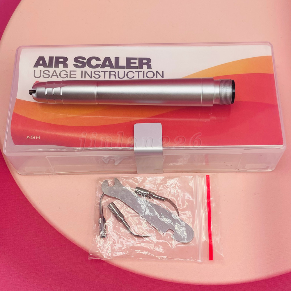 Dental Ultrasonic Air Perio Scaler Handpiece Hygienist 2/4Hole W/ 3 Scaling Tips