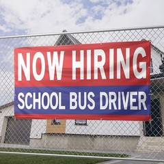 Now Hiring School Bus Drivers 13 oz Heavy Duty Vinyl Banner School Bus Driver