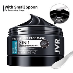 JVR Peel Off Face Mask, Blackhead 4.23 Fl Oz (Pack of 1), Black Mask 4.23oz
