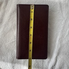 Day Timer Brown Leather Senior Pocket Planner Wallet Checkbook Organizer 4″ x 7″