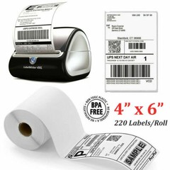 100 Rolls 4×6″ Direct Thermal Shipping Labels Address Dymo 4XL 220/roll 1744907
