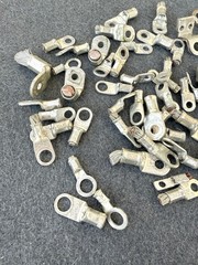 3lbs 12oz. Silver Coated Solid Copper Crimp Lugs Electrical Wire Connectors
