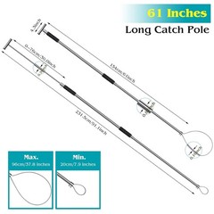 Dog Catcher Pole 61 Inches – Animal Catch Heavy Duty Stainless Steel