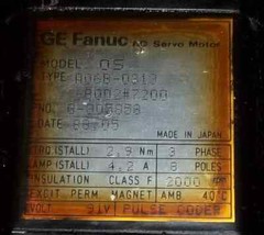 GE Fanuc AC Servo Motor Model OS – A06B-0313-B002