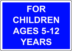 FOR CHILDREN AGES 5-12 YEARS | Laminated Vinyl Decal Sticker Label
