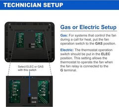 ELECTECK Non-Programmable Digital Thermostat for Home, up to 1 Heat/1 Black
