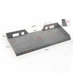 1/4″ 5/16″ 3/8″ 1/2″ Skid Steer Mount Plate Adapter Loader Quick Tach Attachment