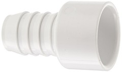1 Inch White Pvc Hose Pipe Fitting Adapter Barbed Male Insert Socket Connection