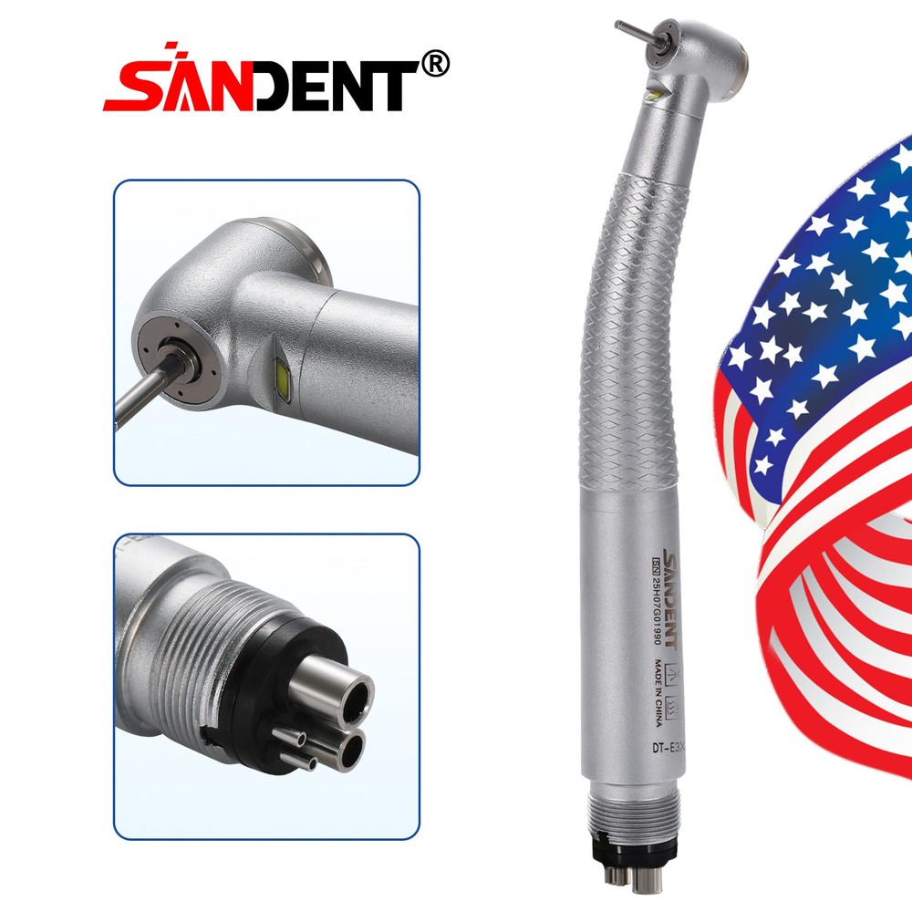 1-10*Kavo Type Dental LED E-generator High Speed Handpiece Standard 4Spray 4Hole
