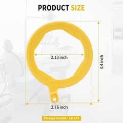 5Set Dental Sensor Holder Dental X-Ray Positioning Aiming Ring Bitewing/Anterior