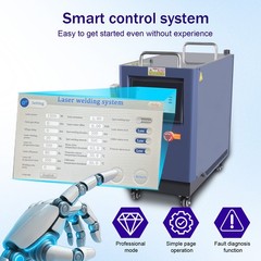 1500W 4 IN 1 Laser Welding Cleaning Machine Metal Cutting Air Cooling SUP 23T US