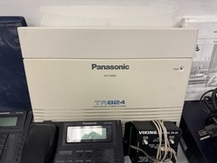 Panasonic KX-TA824 Hybrid Telephone System w/ KX-TVA50, VIKING PA-2A, 6 Phones