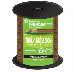 BRAND NEW!! Southwire 250’ Spool Thermostat 18/8 Wire – 8 Conductor 250 Ft