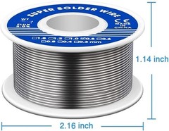 2PCS New 63/37 tin/lead Rosin Core Solder Wire 0.8mm Soldering welding FLUX 50g