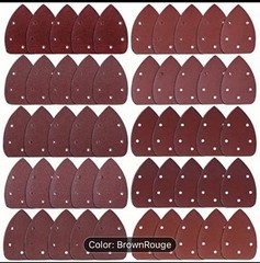 AUSTOR 50pcs Heavy-Duty Mouse Sanding Pads, 10 grits (40-800) Pre-Punched Holes