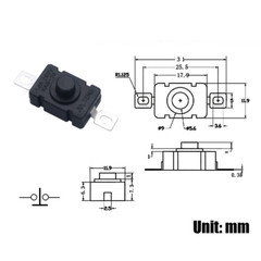 50/100/200x AC 250V 1.5A Latching On/Off Switch Self-Lock Push Button Switch US