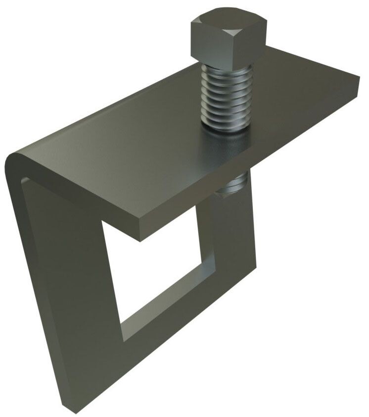 Power-Strut PS-855-1-EG, Steel, Square Head, Angular-I, Beam Clamp, 1 pc