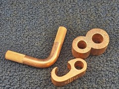 Copper Compression Connector, Ground Rod to Grid, 2 AWG (STR) 250 KCMIL