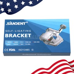 Dental orthodontic Self-ligating bracket Braces MINI ROTH.022 Hook 345