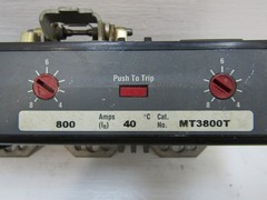 Cutler Hammer MT3800T 800 Amp Thermal Magnetic Trip Unit 800A 3P Westinghouse