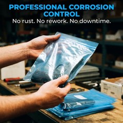 VCI Reclosable Poly Bags 18″ x 24″, Pack of 10-4 mil Heavy Duty VCI Anti-Corr…