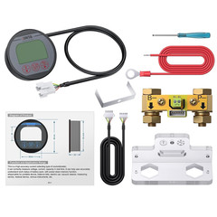 Battery Monitor with Shunt 8-120V 0-500A Voltmeter Ammeter, Voltage Current Mete