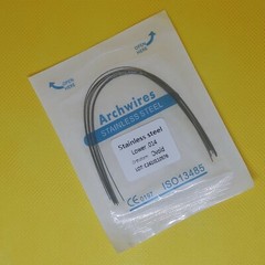 100Pcs Dental Orthodontic Stainless Steel Arch Wires Round Ovoid Form 10Packs