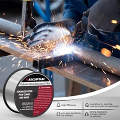 ARCCAPTAIN 0.030 E308LFC-O Flux Cored Wire 2Lbs Stainless Steel MIG Welding Wire