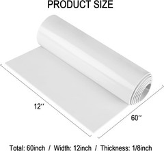 Sponge Neoprene with Adhesive Foam Rubber Sheet 1/8” Thick X 12” Wide X 60” Long