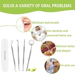 Professional Dental Tools Kit Teeth Cleaning Tartar Scraper Personal Pet Use