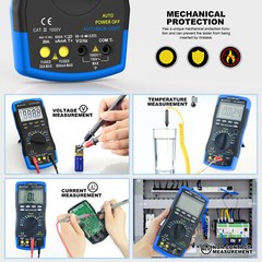 Voltmeter TRMS 6000 Count AC/DC NCV 1000V 20A Bluetooth Test Digital Multimeter