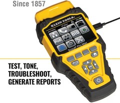 Klein VDV501-770 Scout Pro Max RJ45 RJ11 RJ12 Coax Cable Tester Kit + Extras