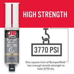 J-B Weld Bumper Weld Syringe Epoxy Adhesive, 25 ml