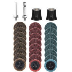 28pcs Quick Change Discs Set 1″ Lock Sanding Discs Coarse/Medium/Fine Grits