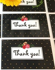 Thank You Business Cards for Small Business Variety Pack Flowers