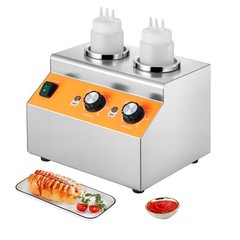 0.8×2 L Electric Bottle Warmer with Bottle Commercial Hot Fudge Warmer 86-185℉