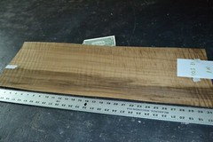 Fumed Curly Beech Raw Wood Veneer Sheet 10.5 x 31 inches 1/42nd thick N5943-04