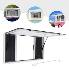 50″L x 30″W Concession Stand Serving Window Food Truck Service Awning Aluminum
