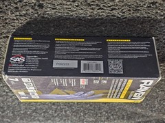 (QTY 400) SAS 66519 Raven Black Nitrile Gloves Powder Free 7mil Version, XL