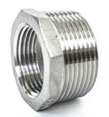 3″ x 2″ Stainless Steel Hex Reducer Bushing – NPT Pipe Reducer 3″ MNPT x 2″ FNPT