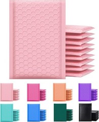 SuperPackage® 250 #0 6 X 9 Poly Bubble Mailers Padded Envelopes-Light Pink