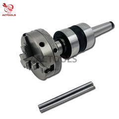 Self Centering Baby Lathe Chuck MT2 Revolving Center 2MT Shank 3 Jaw 2-1/2″ 65mm