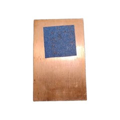 3-1/2″x2-1/8″ Pure Solid Copper Rectangular Bar Stock 1/2″ Thick, 1.4 lbs