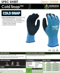 BLUE Waterproof Insulated Cold Weather Winter Fishing Construction WORK GLOVES