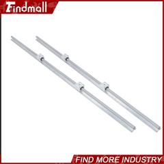 Findmall 2 pcs SBR20-1500mm Linear rail 4 piece SBR20UU Brass Router Block