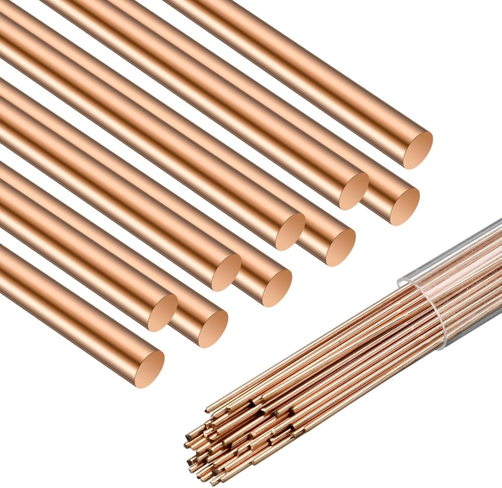 Tandefio 40 Sticks Brazing Rods AWS BCup-5 15% Silver Solder Phos Copper Brazing