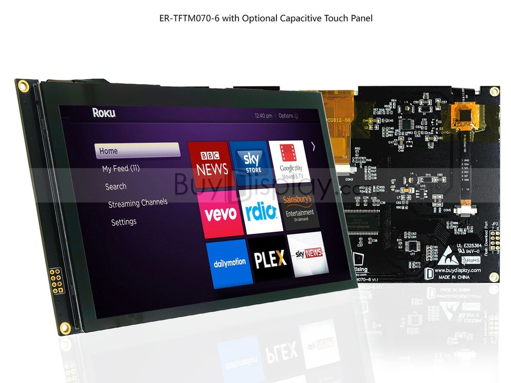 7″ 7 inch TFT Capacitive Touch Screen LCD Display Module Serial SPI I2C 1024×600