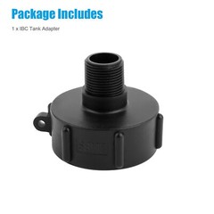 4PCS 275 330 G IBC Tote Adapter 2 NPT (NPS) Fine Thread x3/4 Male Garden Hose US