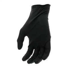 X-Large Black 6 Mil Thick 100% Nitrile Disposable Work Gloves with Textured Grip